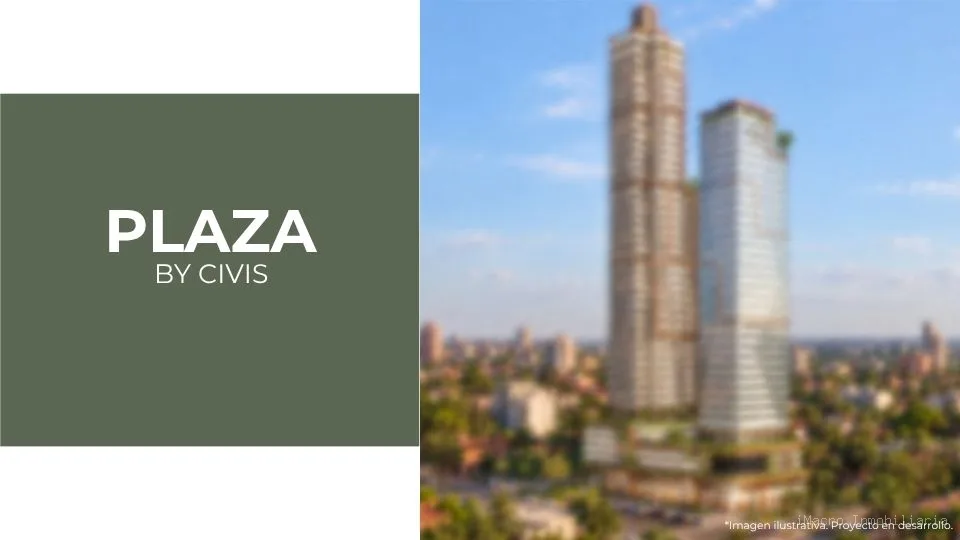 CIVIS PLAZA · Monoambiente en Pozo 32,95 m² – Piso 8